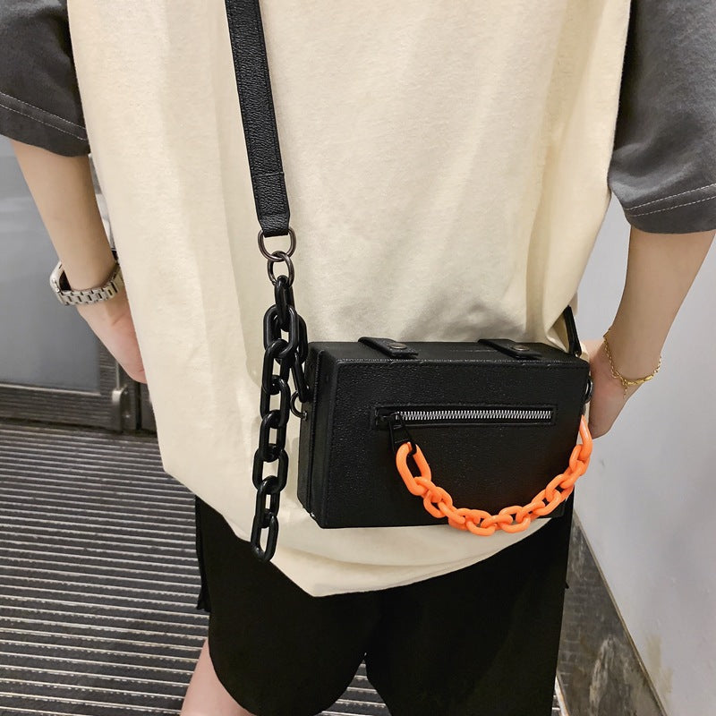 New Chain Original Overnight Box One Shoulder Messenger Bag