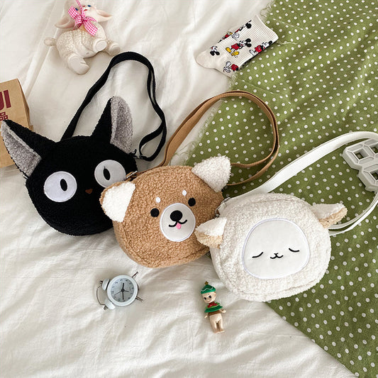 Ugly Cute Soft Sister Plush Small Bag Funny