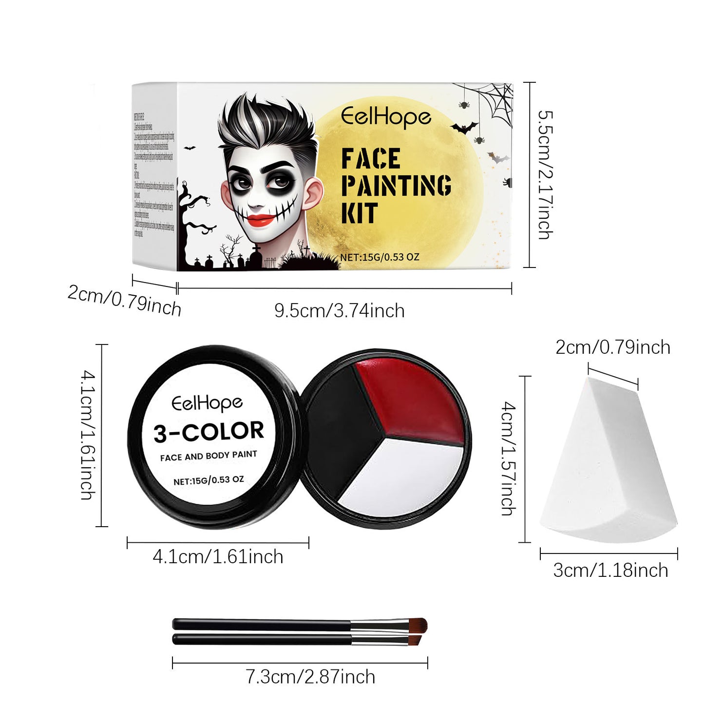 Ball Face Painting Suit Makeup Tools