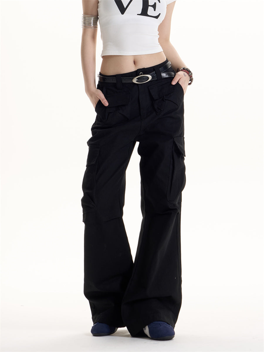 Retro Hot Girl Multi-pocket Cargo Pants