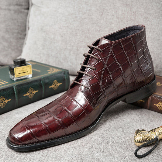 Men's Trendy Cowhide Martin Boots
