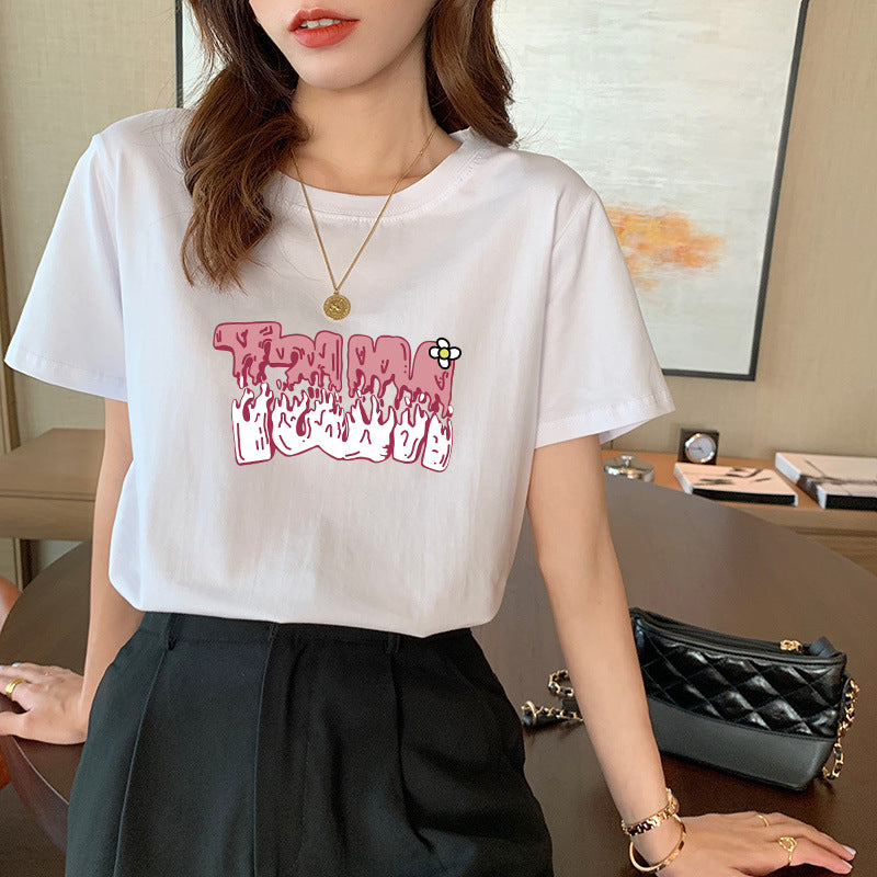 Women's Cotton Short-sleeved T-shirt
