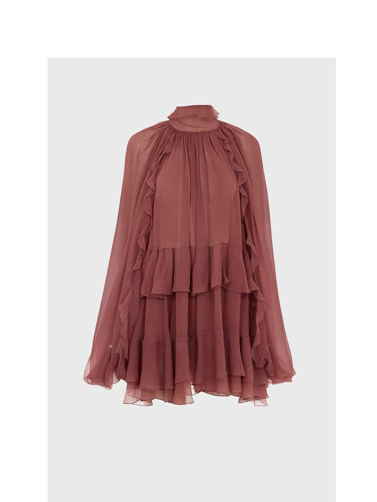 Women's Long Sleeve Three-dimensional Ruffle Top