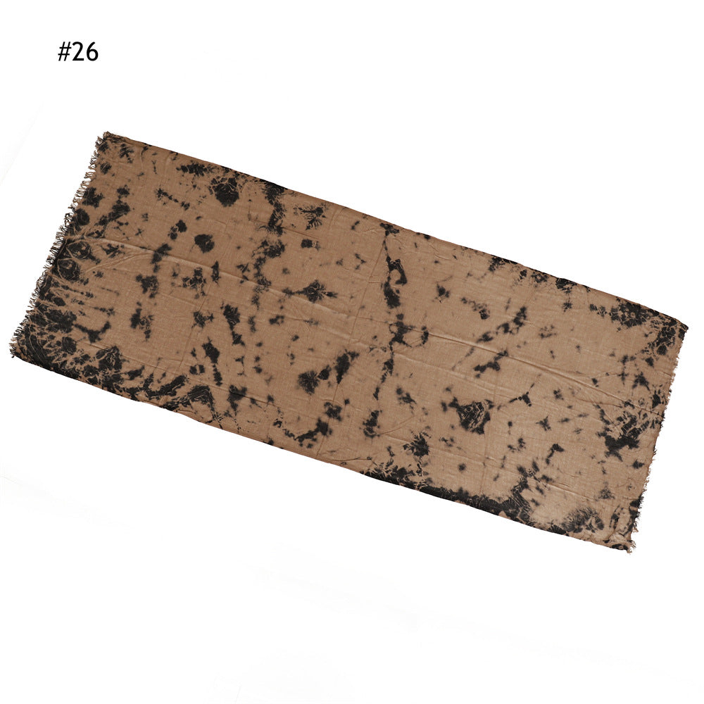 Solid Color Thin Breathable Handmade Scarf Shawl