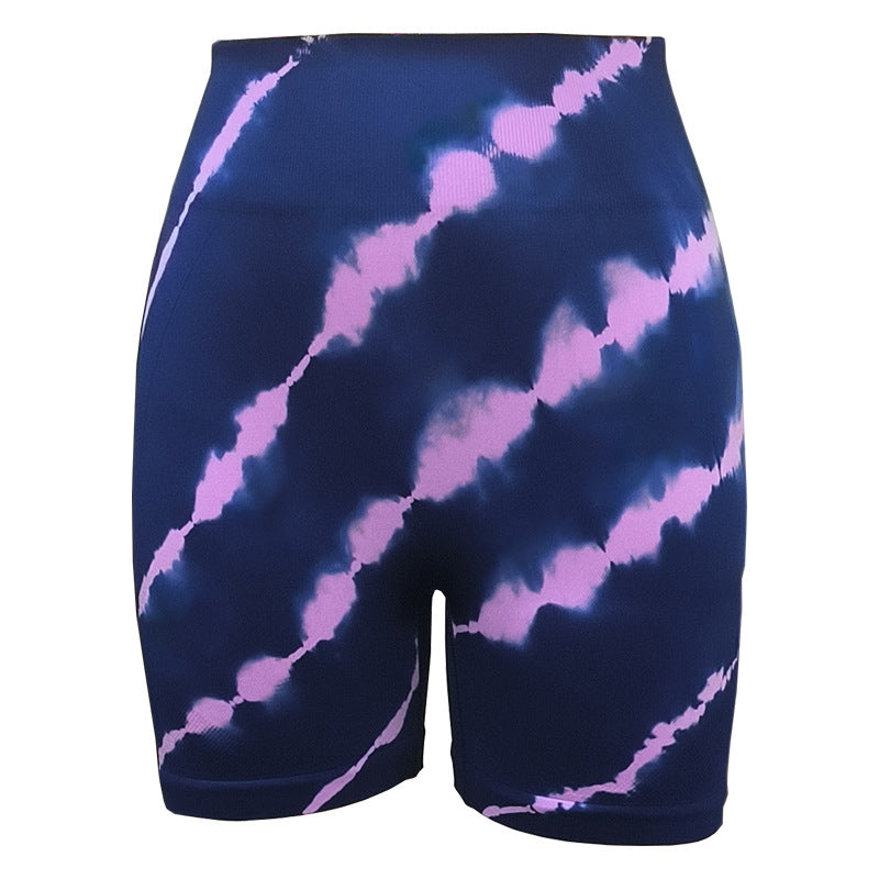 Seamless Tie-dye Yoga Pants Women's Summer High Waist Leggings