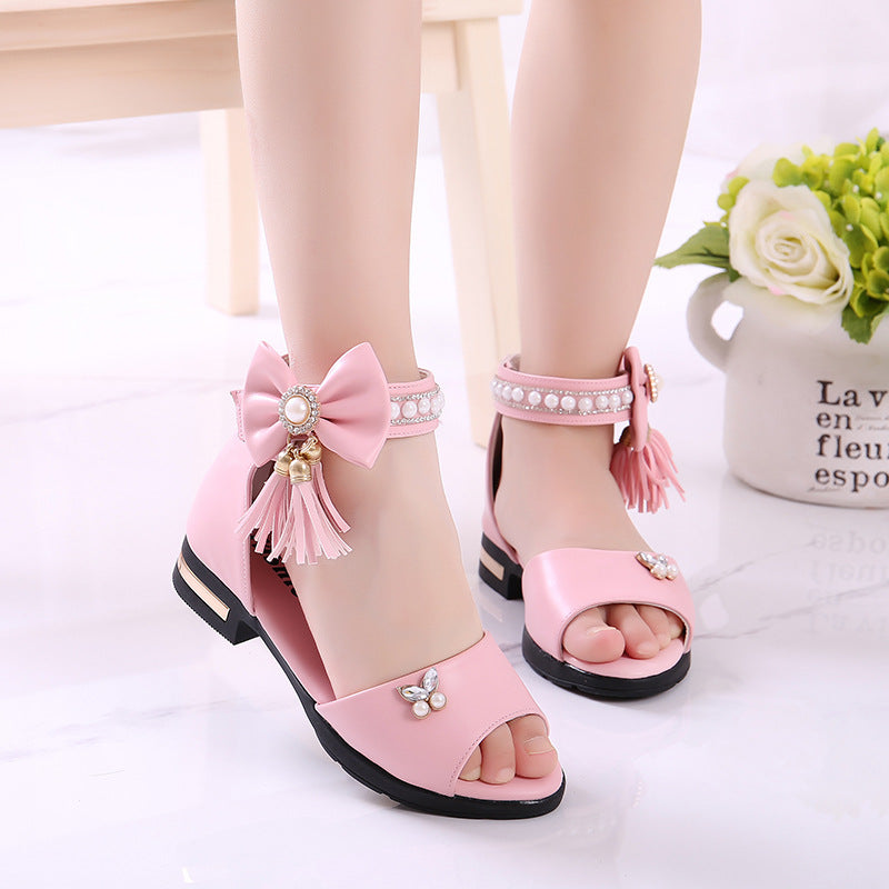 Bowknot Children's Roman Shoes Soft Sole Sandals
