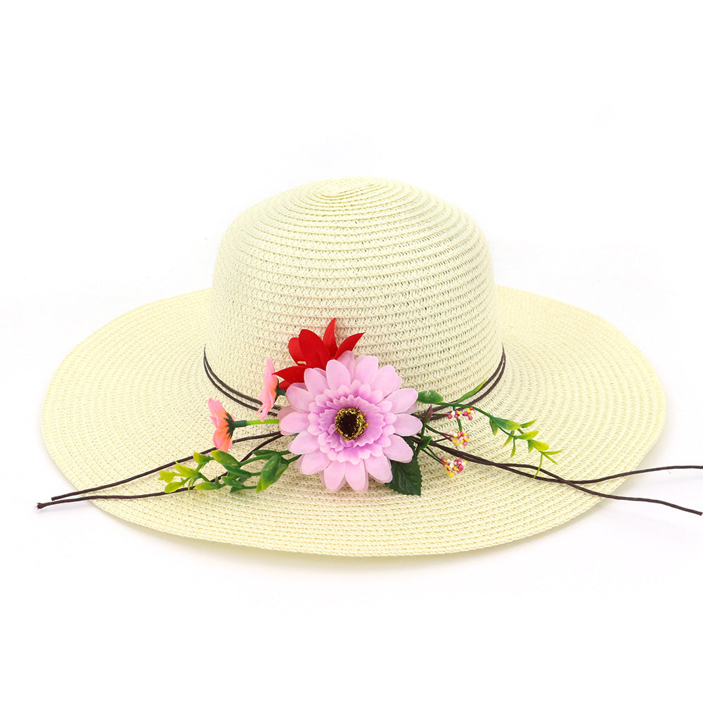 Ladies Dahai Beach Resort Sunscreen Straw Hat