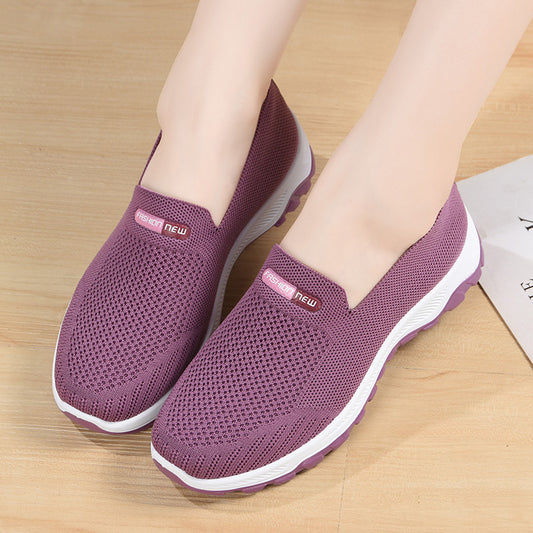 Women's Fashion Casual Flyknit Flat Sneakers