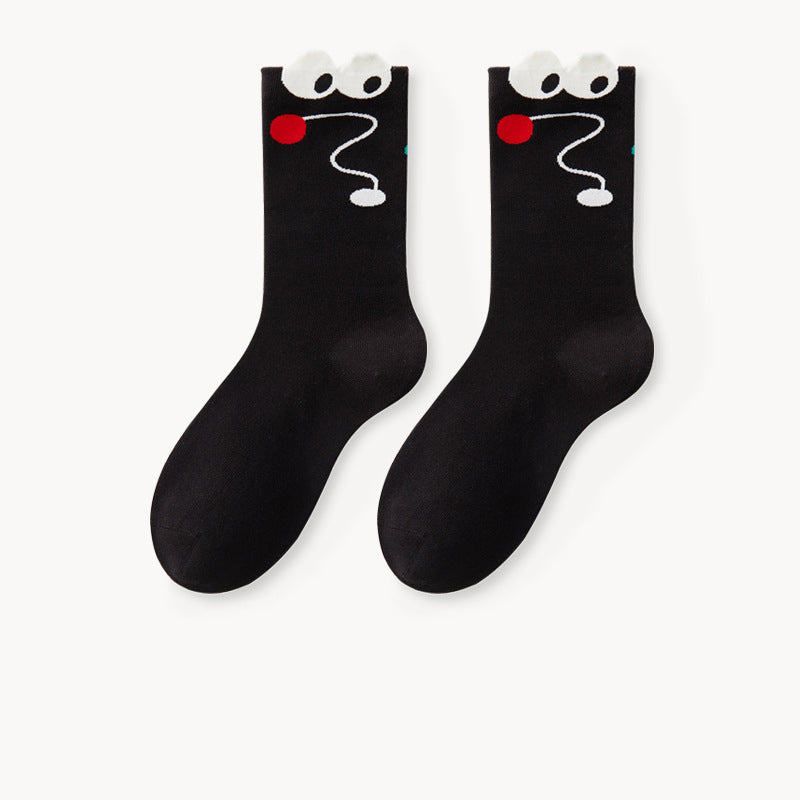 Japanese Lovely Flower Breathable Tube Socks