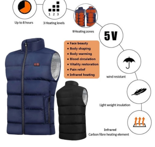 Men's USB Charging Warm Vest
