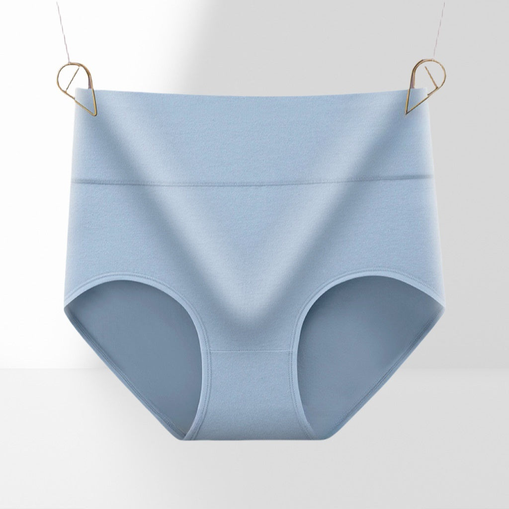 Women's Pure Cotton High Waist Pure Color Simple Slim Fit Simple And Comfortable Elegant Underwear