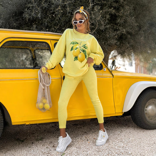 Women's Fashionable Casual Loose Sweater Set