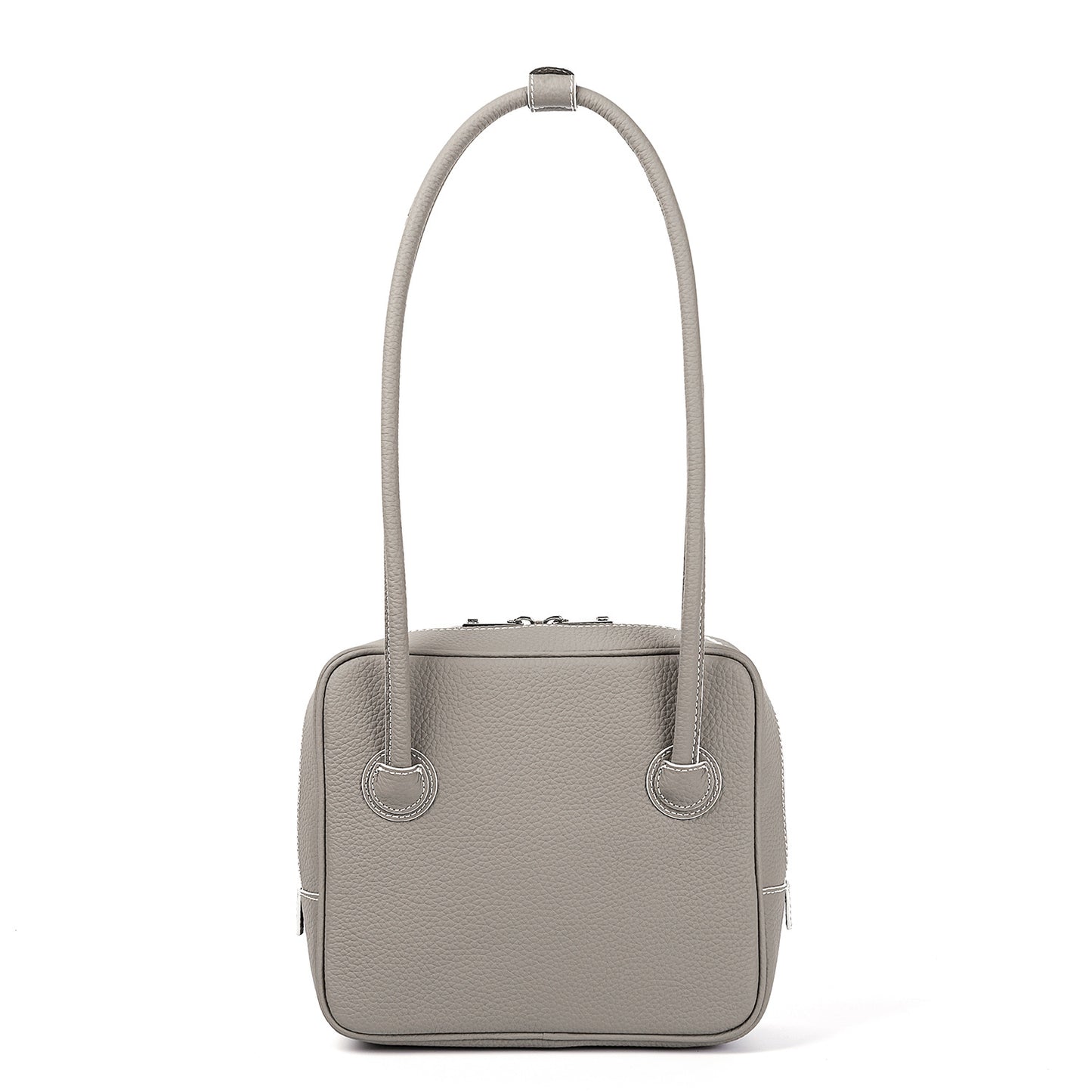 Women's Hand-held Square Tofu Tofu Top Layer Cowhide