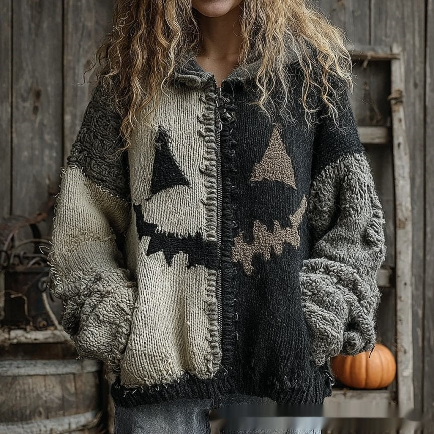 3D Digital Printed Cardigan Women's Coat