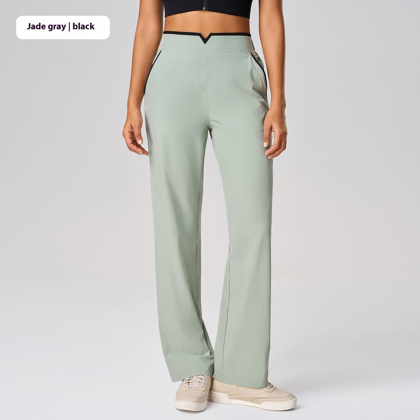 Casual Versatile Yoga High Waist Drooping Wide-leg Pants