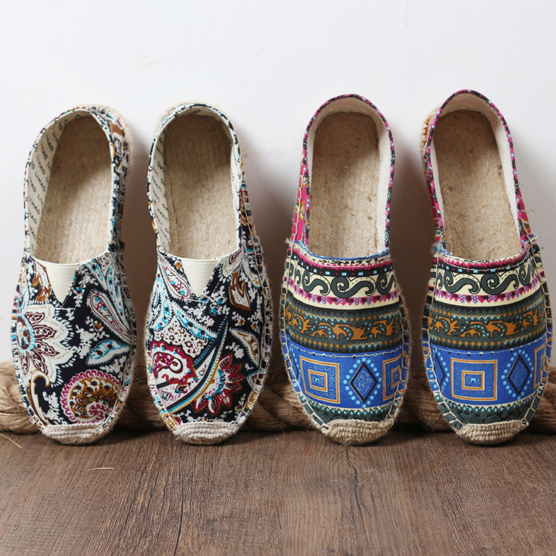 Men's Ethnic Linen Casual Fisherman Shoes