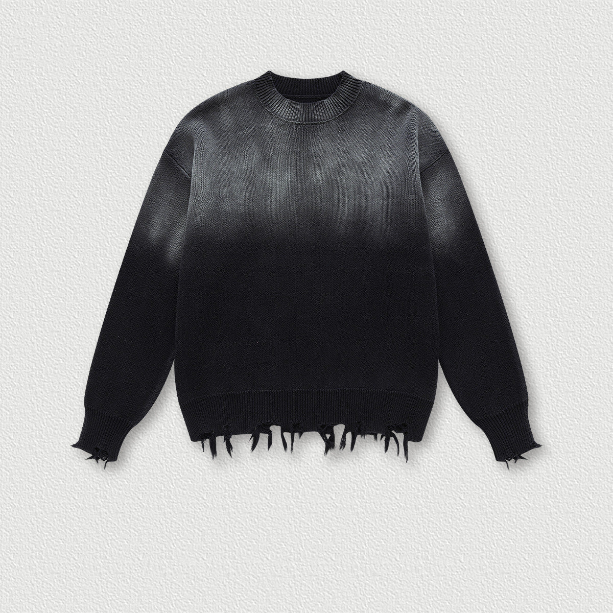 Men's Retro Fashion Brand Washed Round Neck Top