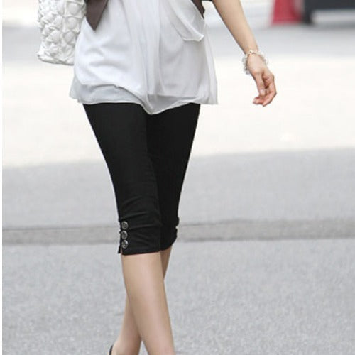 Women's Casual Pants Pencil Cropped Leggings High Elasticity