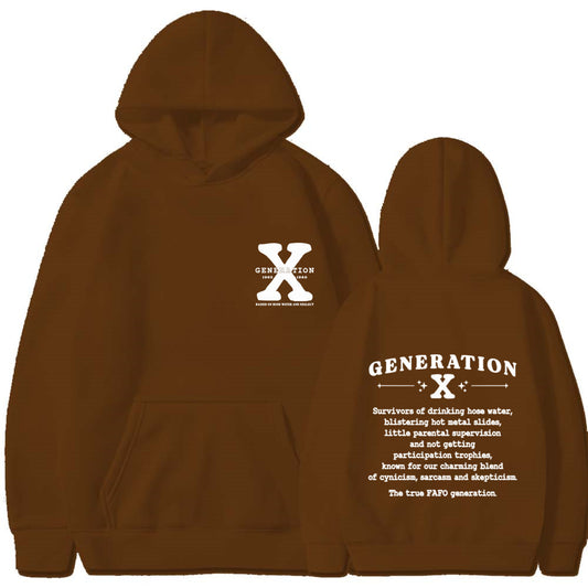 GENERATION X Ny Hættetrøje Løs