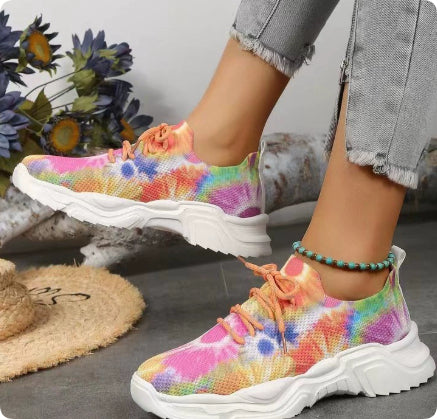 Flower Sports Shoes Women's Fashion Flat