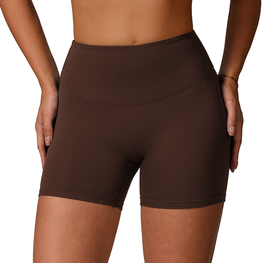 High Waist Hip Lift Yoga Shorts Running Exercise Shorts