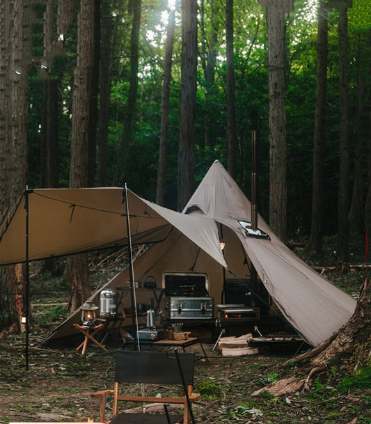 Vandtæt Outdoor Camping Skorstenstelt