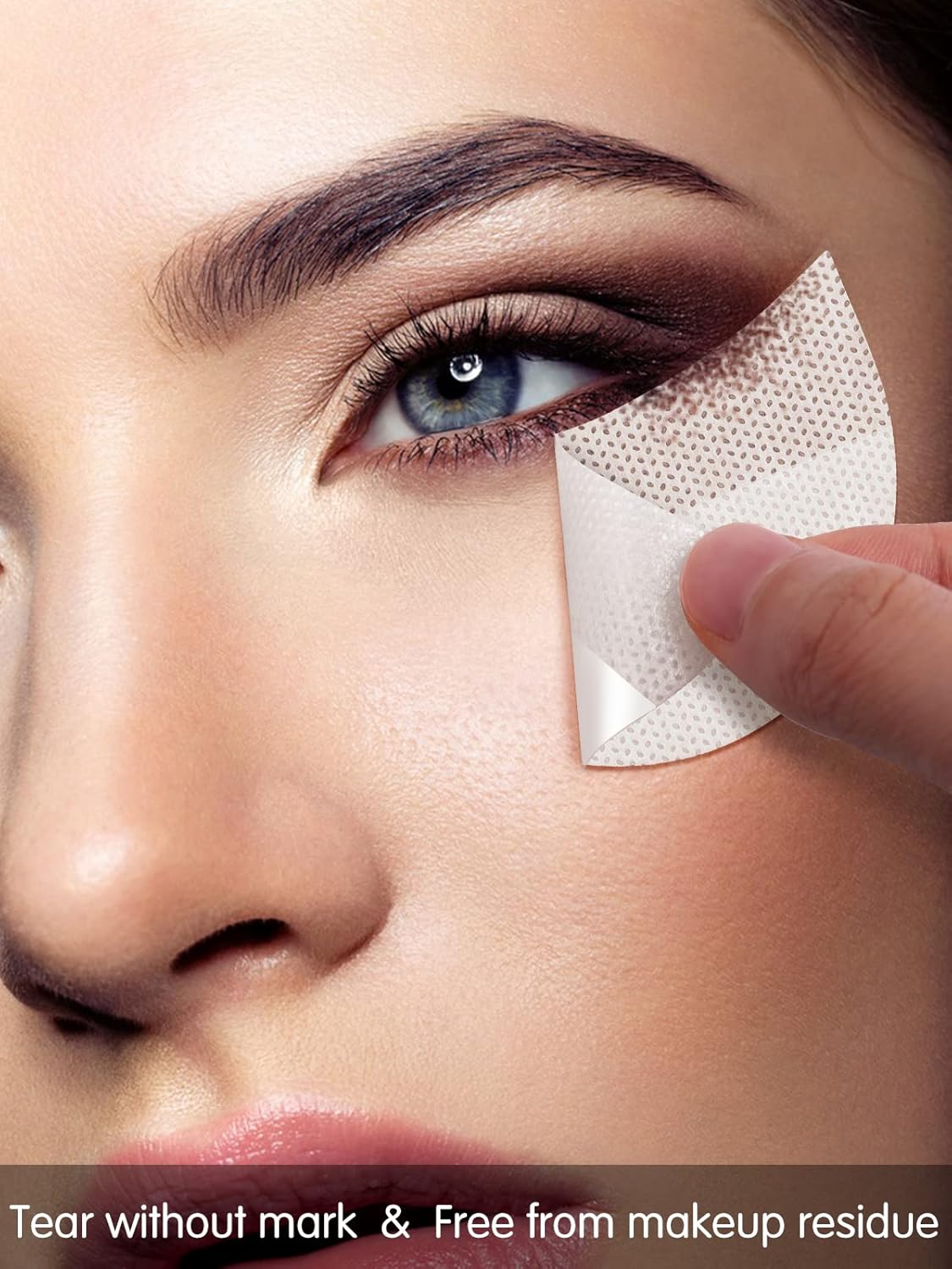 20-50 Pcs Eyeshadow Shields, Lint-free Under-eye Pads Designed To Prevent Makeup Residue, Perfect For Eyeliner, Eyeshadow, Eyelash Extensions, And Lip Makeup. These Stencils Provide A Clean, Mess-free