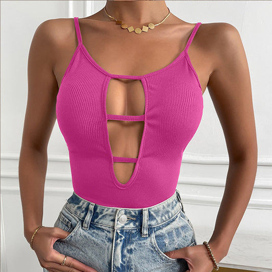 European And American Ins Sexy Hot Girl Hollow Backless Jumpsuit