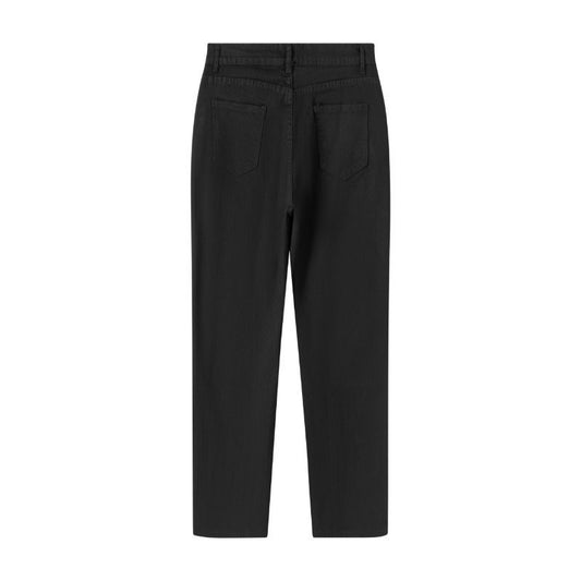 Stretch Denim Slim-fit High-waist Retro Cropped Cigarette Pants