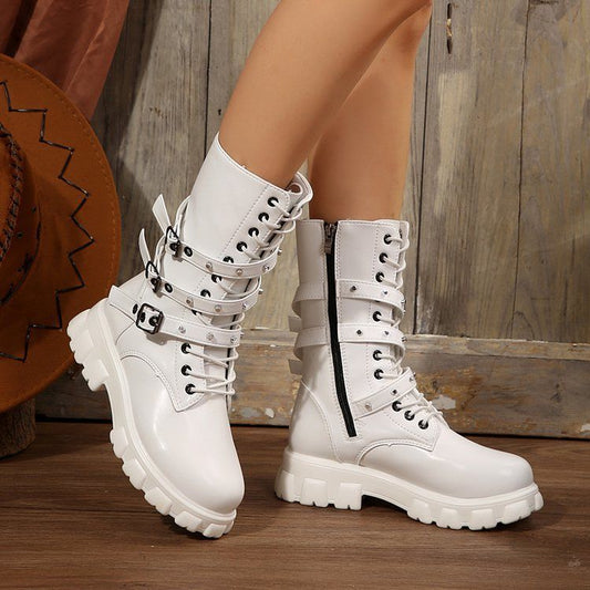 Upgraded Women's Fleece-lined Martin Boots