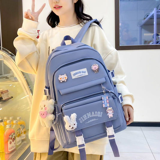 Schoolbag Large Capacity Simple And Lightweight Backpack