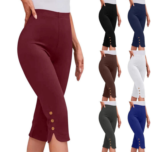 Plus-size Womens Clothing Loose, Casual Mid-length Layered Pants