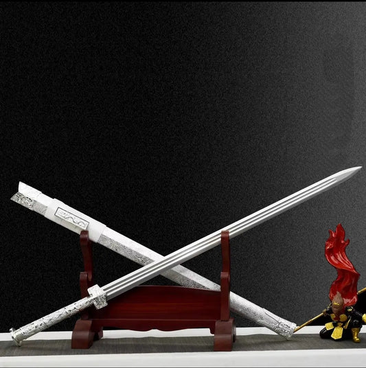 Dragon Soul Integral Sword High Manganese Steel Self-Defense Cold Weapon Collection-Grade Unsharpened