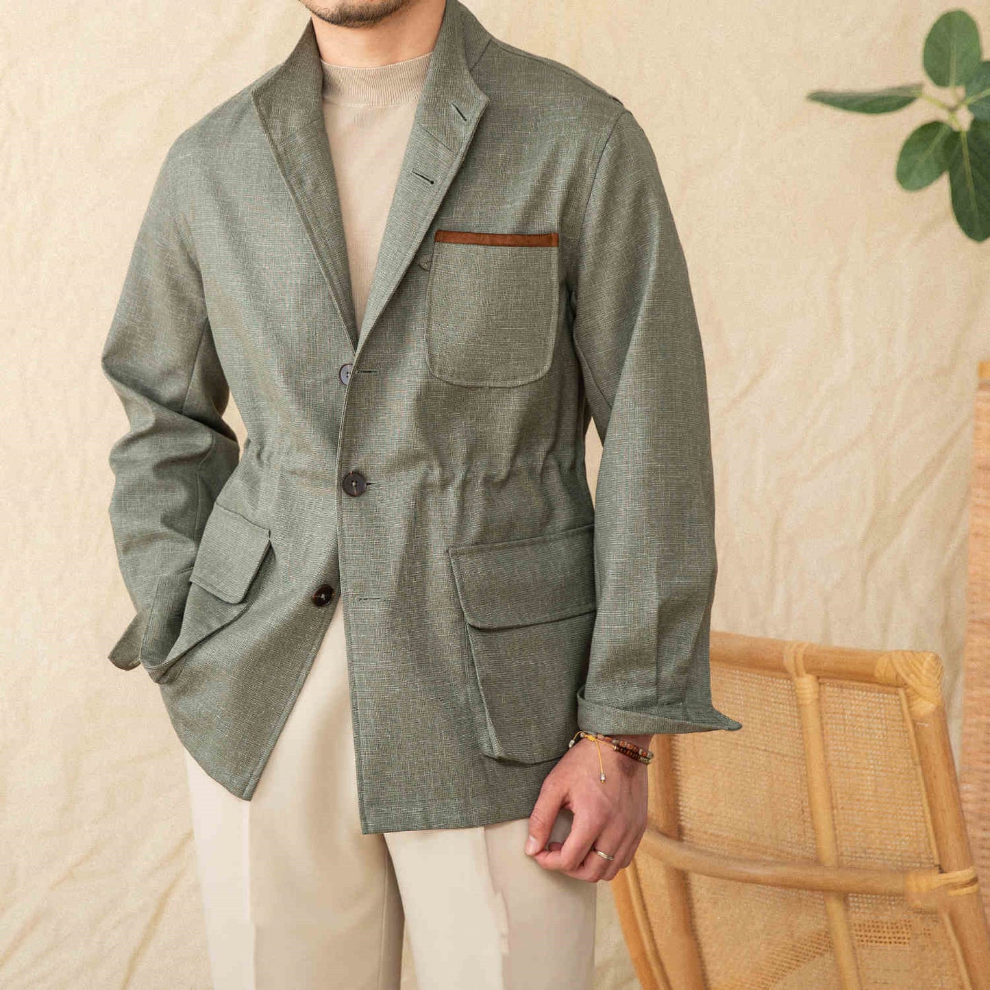 Thin Non-ironing Retro Petty Cash Suit Jacket