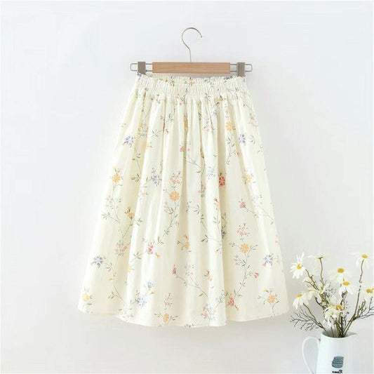 Elastic Waist Skirt Women's Short