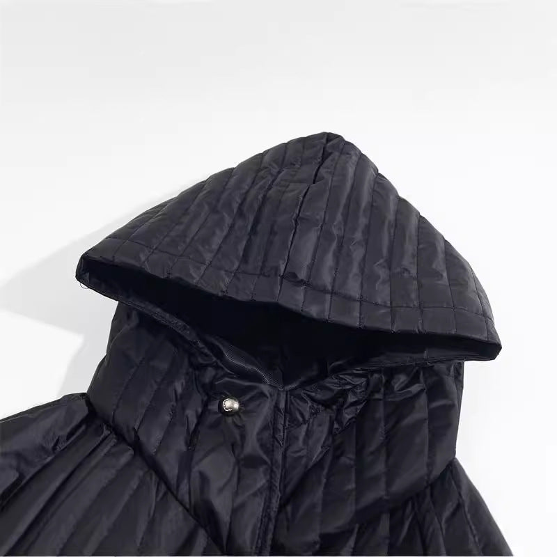 Niche Metal LOGO Hoodie Warm Dark Jacket INS Men's And Women's Coats