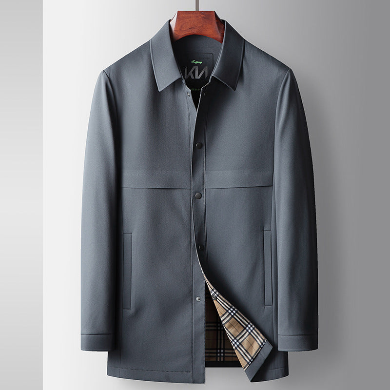 Spring And Autumn New Polo Collar Zipper Top Casual Jacket