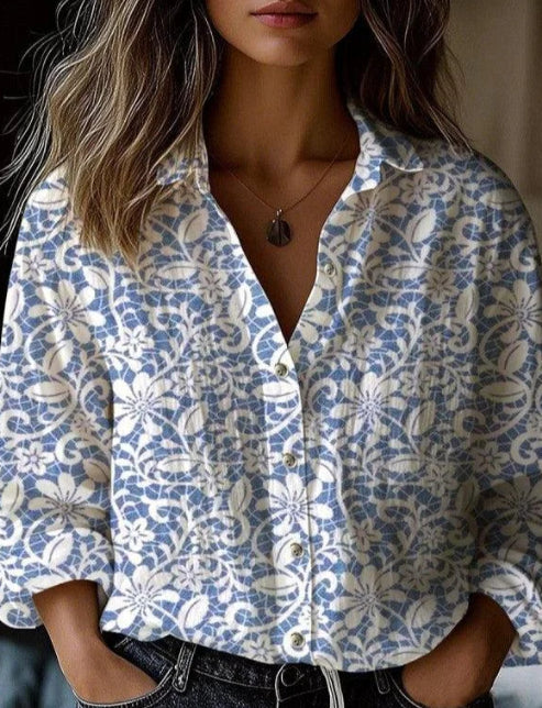 Women's Breezy Collared Long Sleeve Shirt