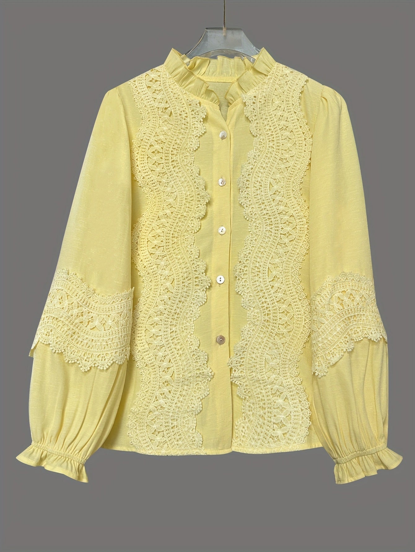 Women's Casual Retro Loose Embroidered Shirt With Stand Collar