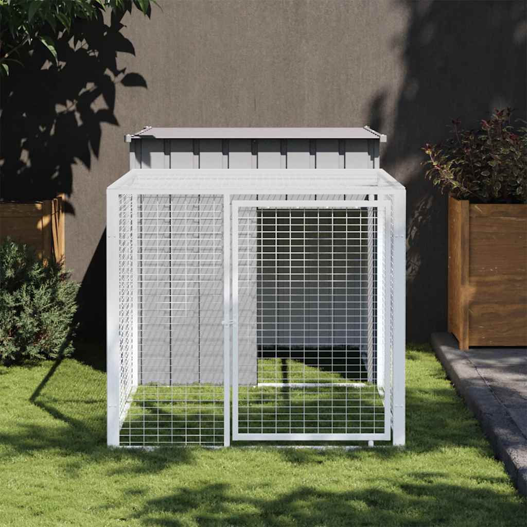 Chicken Cage with Run Anthracite 110x Galvanized