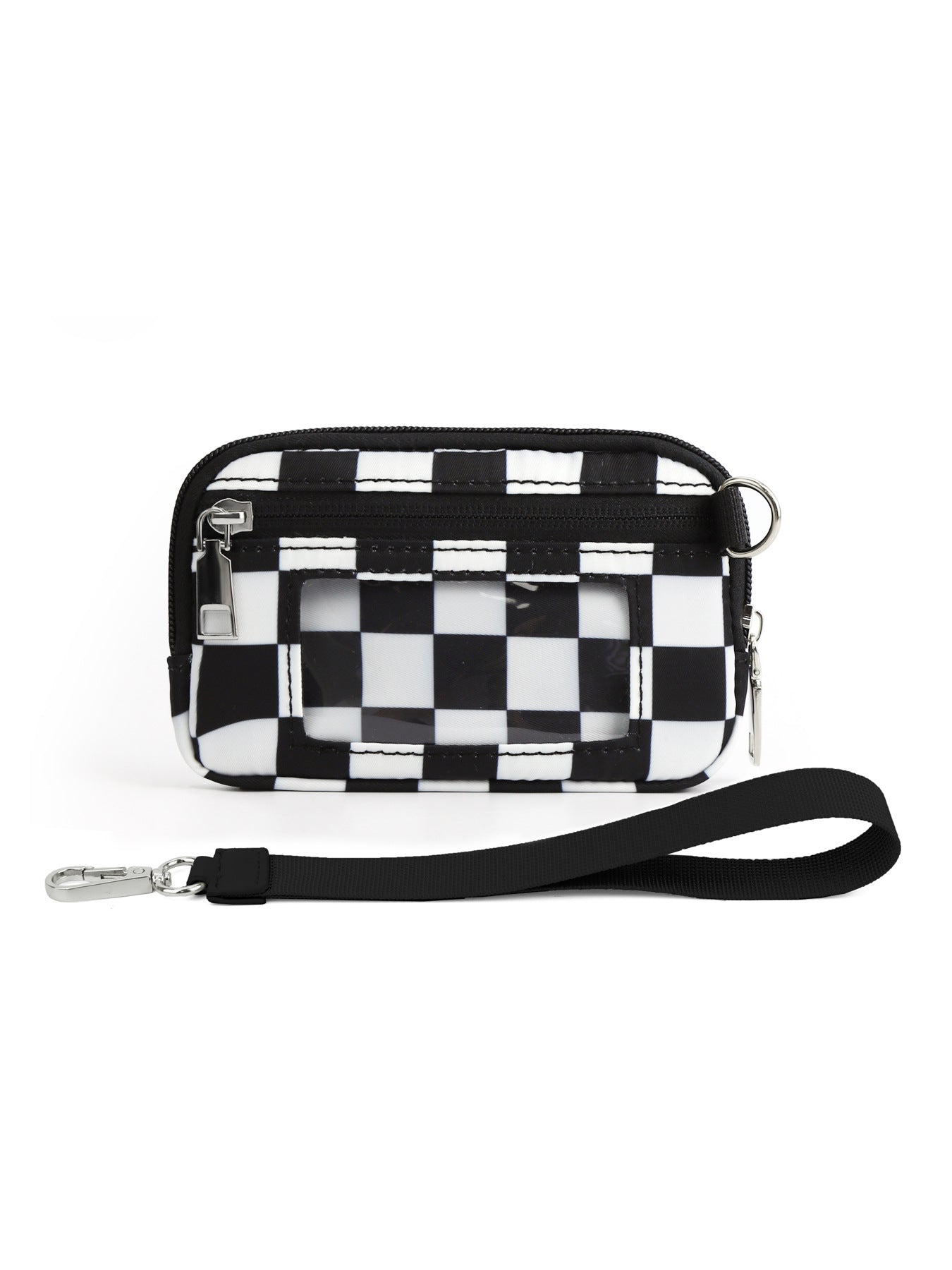 Transparent PVC Card Bag Wrist Bag Portable Bank Card Change Purse