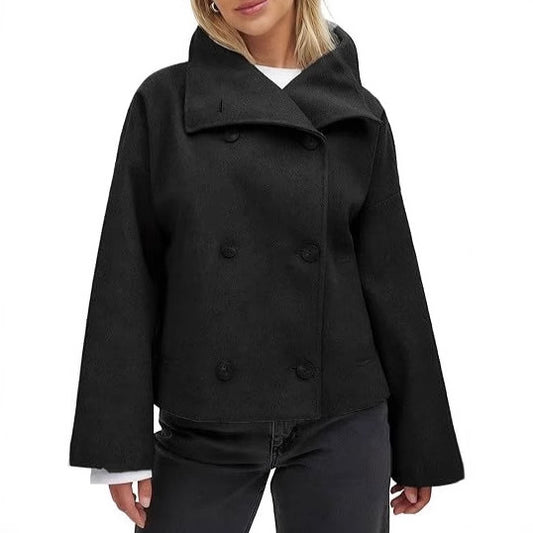 Womens High-End, Sophisticated Short Double-Faced Coat For FallWinter