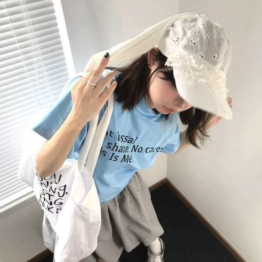 Niche, Designer-style Lace-trimmed Rabbit-ear Baseball Cap