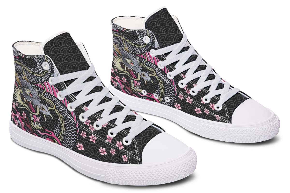 Men's And Women's Fashion Color Printing High-top Canvas Shoes
