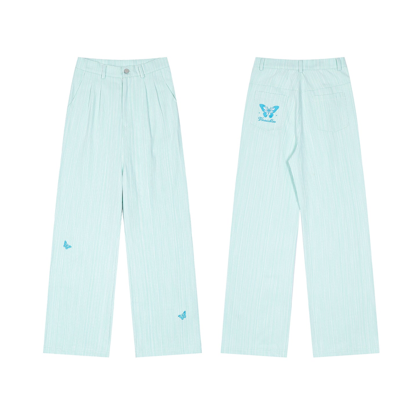 American Retro Hot Girl Embroidery All-matching Casual Trousers