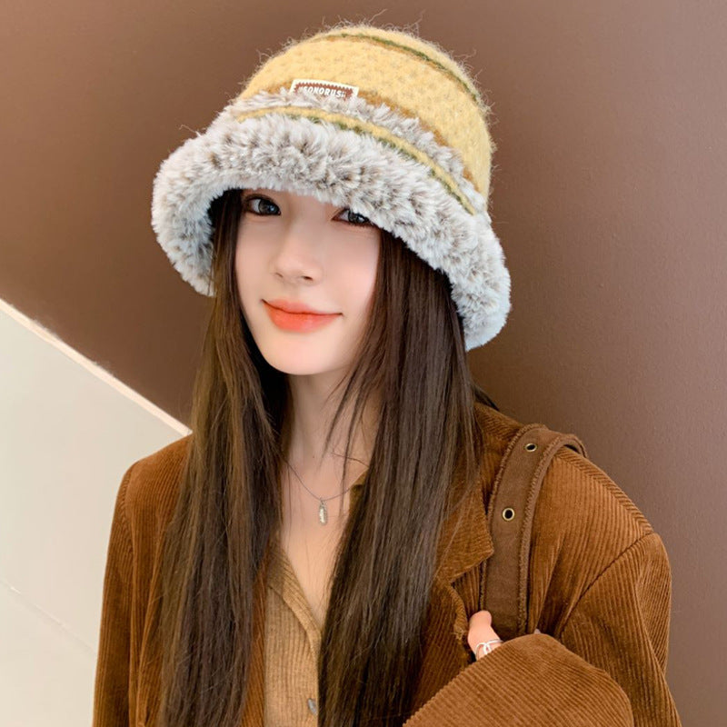 Autumn And Winter Dopamine Knitted Wool Cap Women's Warm Korean Style