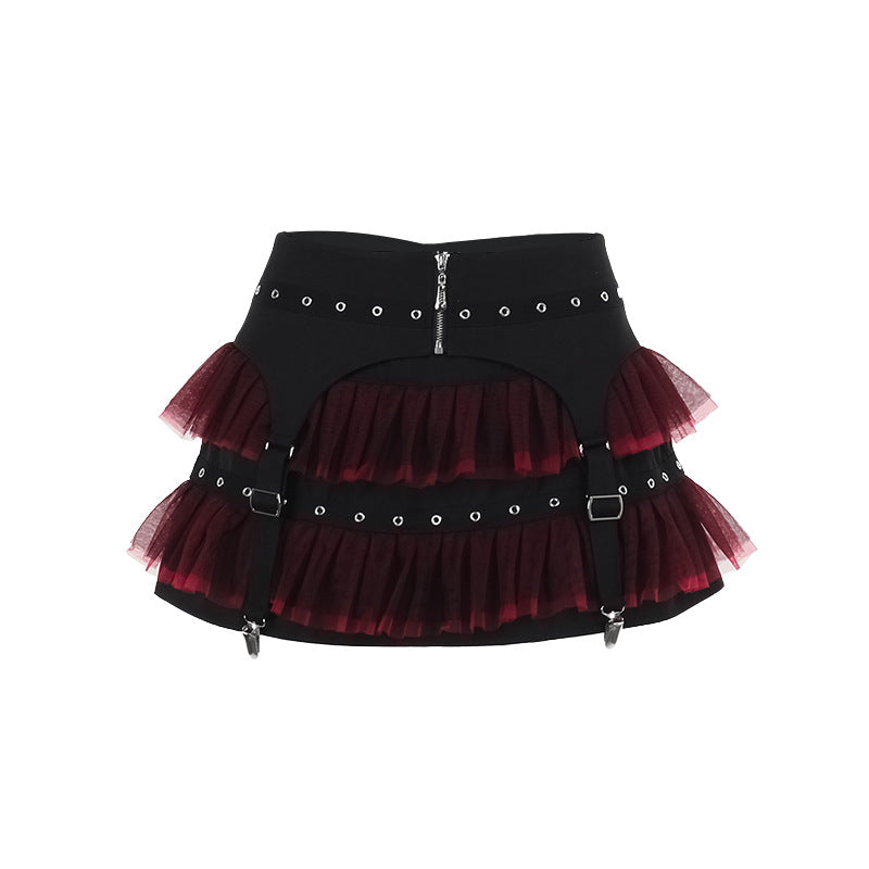 Women's Mesh Black Swan Ballet Skirt