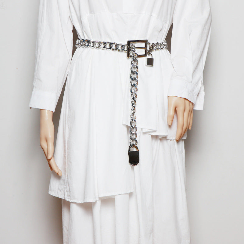 Thick Chain Belt Ladies Western Accessories Ins Fashionable
