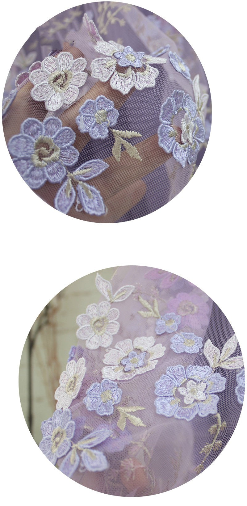 Flower Embroidered Mesh Skirt For Women