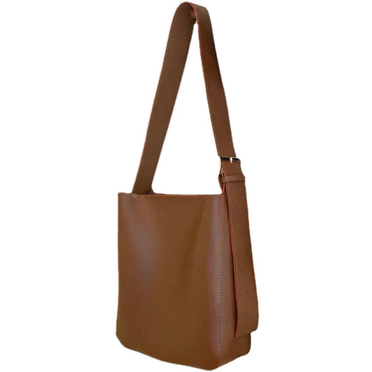 Retro Crossbody Korean Versatile One-shoulder Brown Messenger Bag